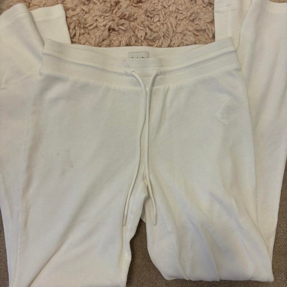 Aritzia waffle knit wide leg